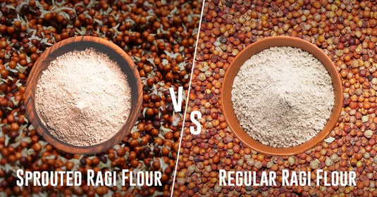 Sprouted Ragi Powder vs Regular Ragi Flour – Which is Better for Health?