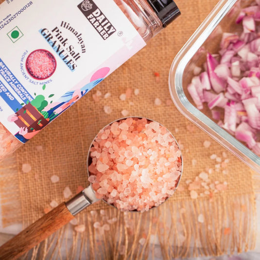 himalayan pink salt granules