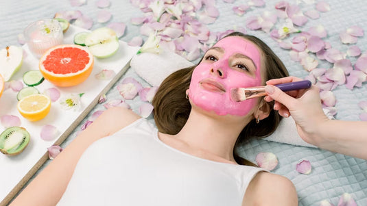 rose petal powder face mask