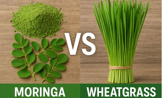 moringa powder vs wheat grass powder