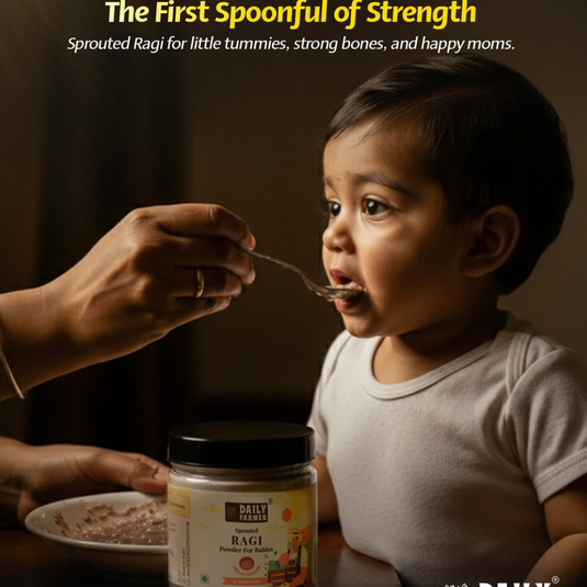 Pediatric-Friendly Nutrition: Why Sprouted Ragi Powder Is a Smart Choice