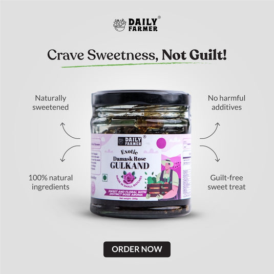 Daily Farmer Beat the Heat Combo – Lakadong Turmeric & Damask Rose Gulkand
