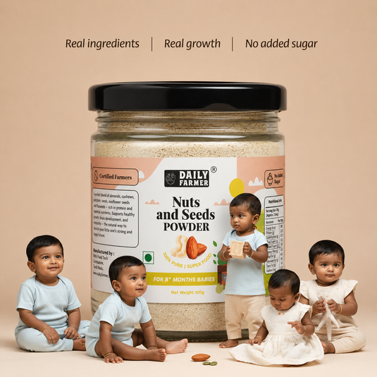 Nuts & Seeds Powder for Babies (8+ Months) – made with 12 Super Ingredients 100g