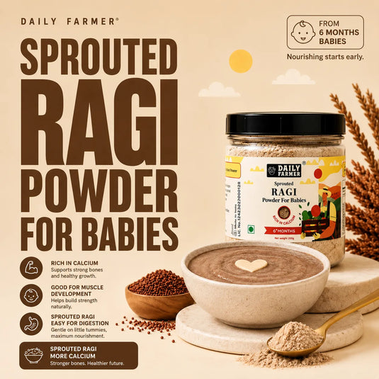 Sprouted Ragi Powder for Babies – Best First Solid Food with high Calcium