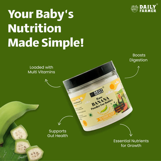 Raw Kerala Banana Powder For Babies | Baby First Foods | Helps in weight Gain