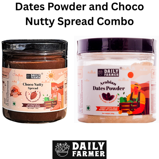 Choco Nutty Spread + Dates Powder Combo 200g Each