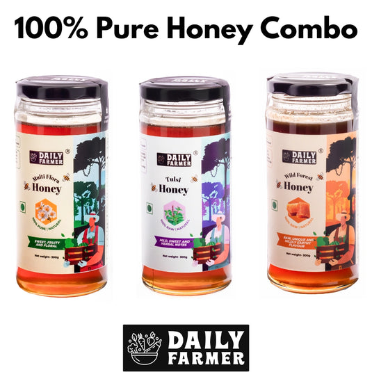 Daily Farmer Raw Honey Combo | 100% Pure