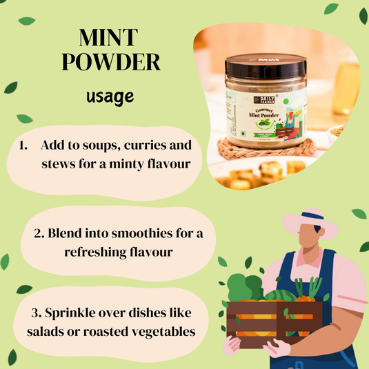 mint powder uses