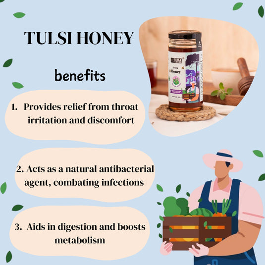 Tulsi Honey | Raw Honey from Honey Comb | 100% Natural