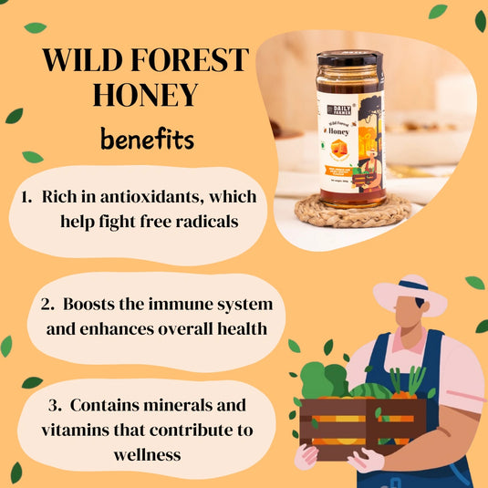 Dates Powder and Wild Forest Honey Combo