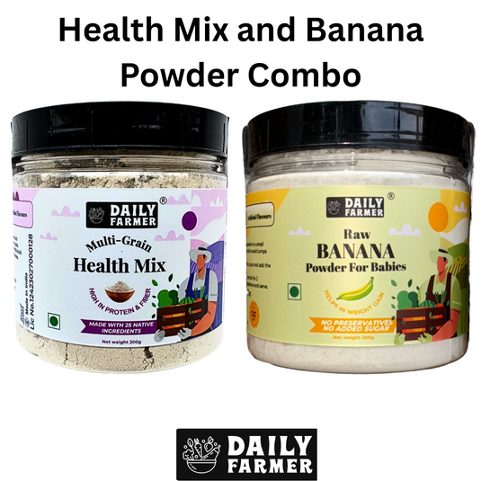 Multigrain Health Mix + Banana Powder Combo – Double Nutrition, Double Care