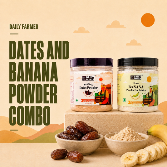 Dates Powder & Raw Banana Powder combo (6+months) | Solid Foods