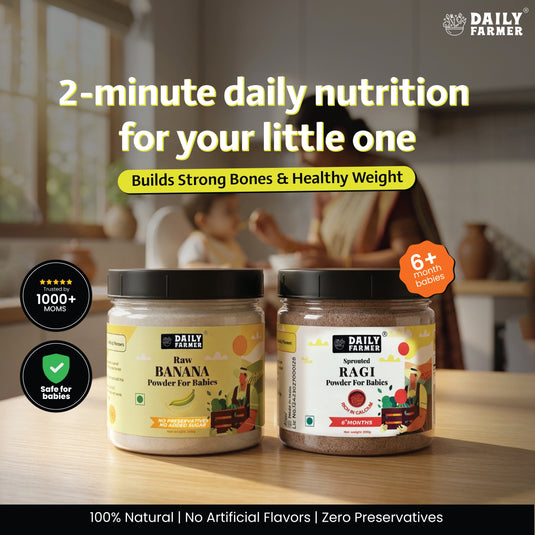 Strong Bones Combo- Raw Banana Powder & Sprouted Ragi Powder