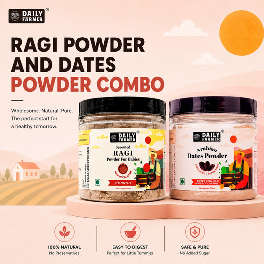 Power Combo- Dates Powder & Sprouted Ragi Powder