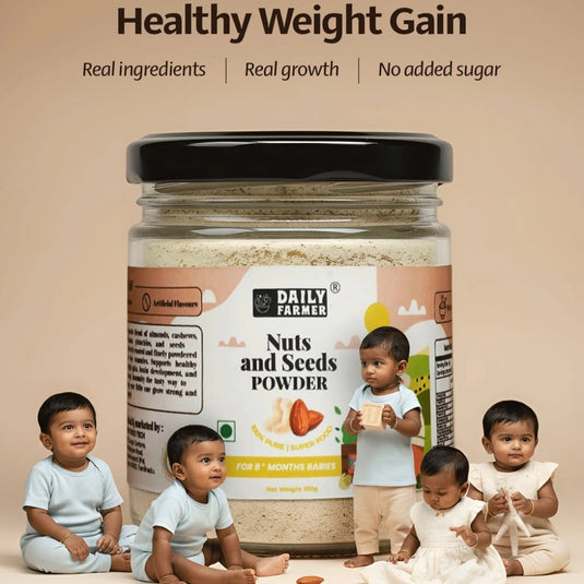 Nuts & Seeds Powder for Babies (8+ Months) – 12 Super Ingredients for Growing Champions 100g