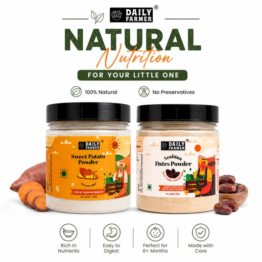 Dates Powder & Sweet Potato Powder Combo