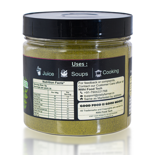 Curry Leaves Powder backside