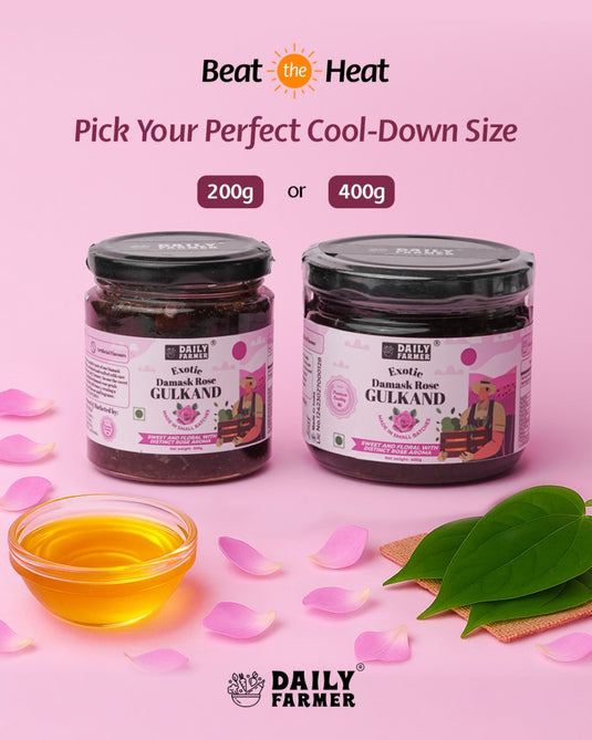 Exotic Damask Rose Gulkand 1 Kg- Helps Manage PCOD and Cools Body