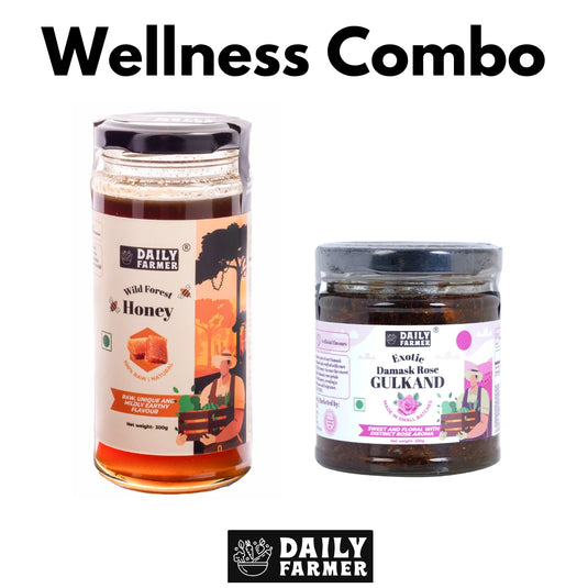Wellness Combo - Wild forest Honey and Gulkand