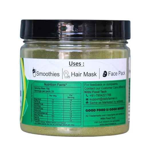 neem leaf powder side