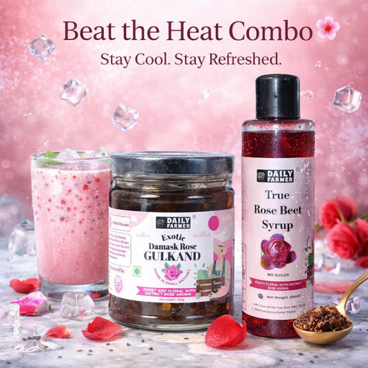 Beat the Heat Combo – True Rose Beet Syrup +  Gulkand 200g