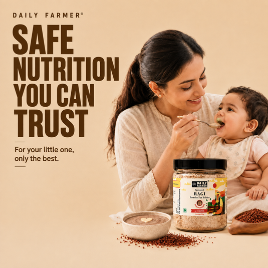 Sprouted Ragi Powder for Babies (6 months) – First Solid Foods