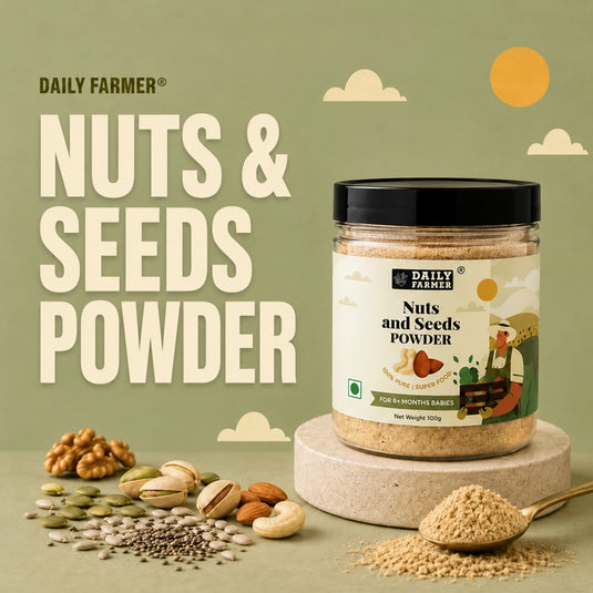 Nuts & Seeds Powder for Babies (8+ Months) – made with 12 Super Ingredients 100g