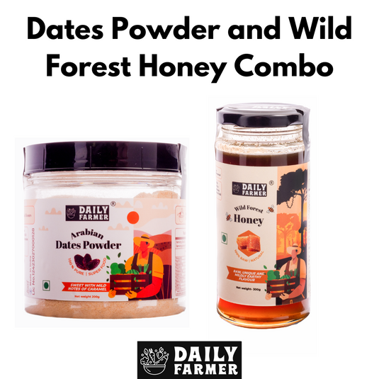 Dates Powder and Wild Forest Honey Combo