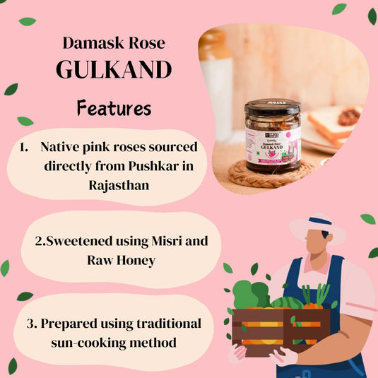 Digestive Combo-Exotic Damask Rose Gulkand and Nutty Gulkand