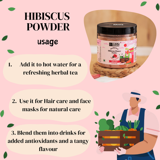 Handpicked Hibiscus Flower Powder