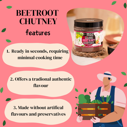 Magic Beetroot Chutney Powder - Ready in 3 Seconds