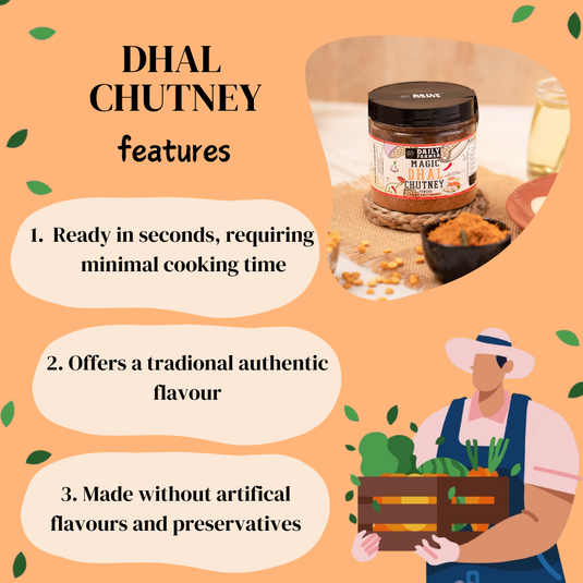 Magic Dhal Chutney Powder- Ready in 3 Seconds