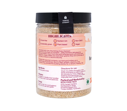 Wholesome Millets Combo 2.5kg (Pack of 5) Foxtail 500g, Finger 500g, Barnyard 500g, Great 500g and Pearl 500g