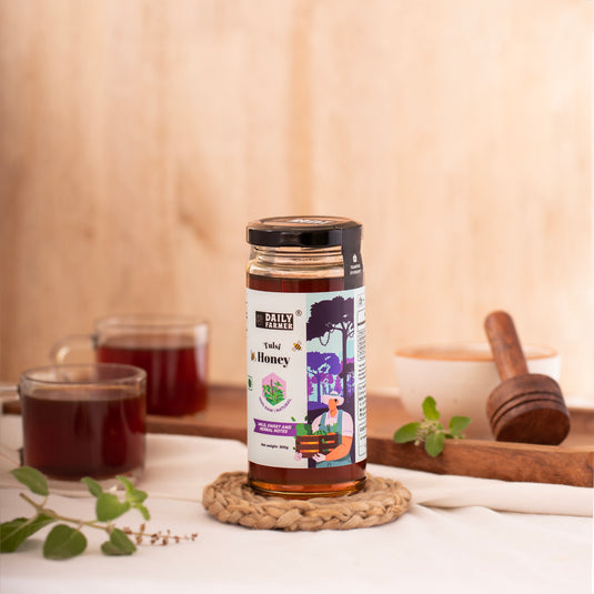 Dates powder and Tulsi Honey Combo