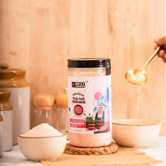 Himalyan Pink Salt Powder and Granules Combo 1kg Each