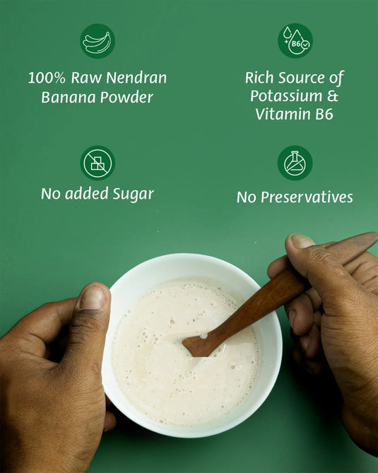 Raw Banana Powder & Sprouted Ragi Powder Combo – Best First Solid Foods for Babies