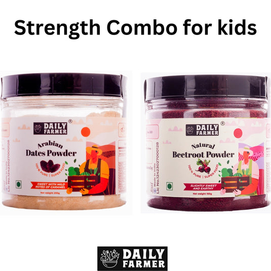 Dates powder and Beetroot Powder Strength Combo for kids- 2+ years