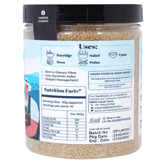 Wholesome Millets Combo 2.5kg (Pack of 5) Little 500g, Kodo 500g, Foxtail 500g, Finger 500g and Pearl 500g