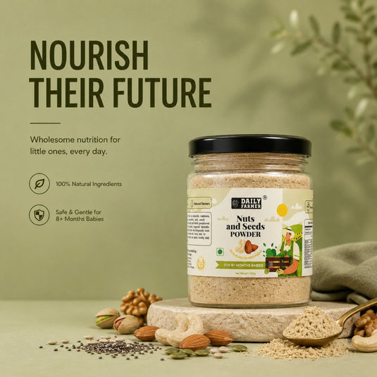 Nuts & Seeds Powder for Babies (8+ Months) – 12 Super Ingredients for Growing Champions 100g