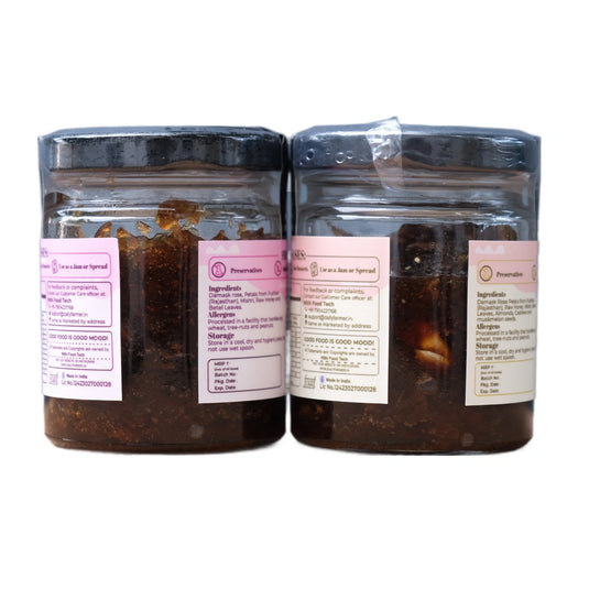 Digestive Combo-Exotic Damask Rose Gulkand and Nutty Gulkand