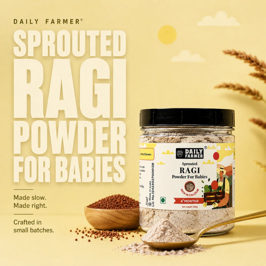 Sprouted Ragi Powder for Babies – Best First Solid Food with high Calcium