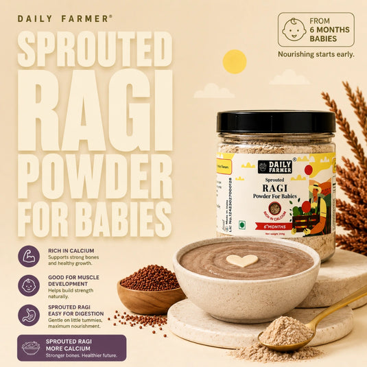 Sprouted Ragi Powder for Babies – Best First Solid Food with high Calcium