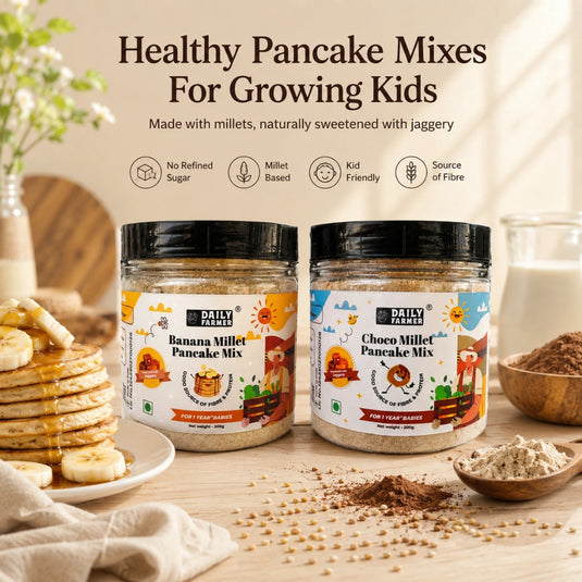Millet Pancake Mix Combo – Chocolate & Banana 200g | Healthy Breakfast for Kids & Family