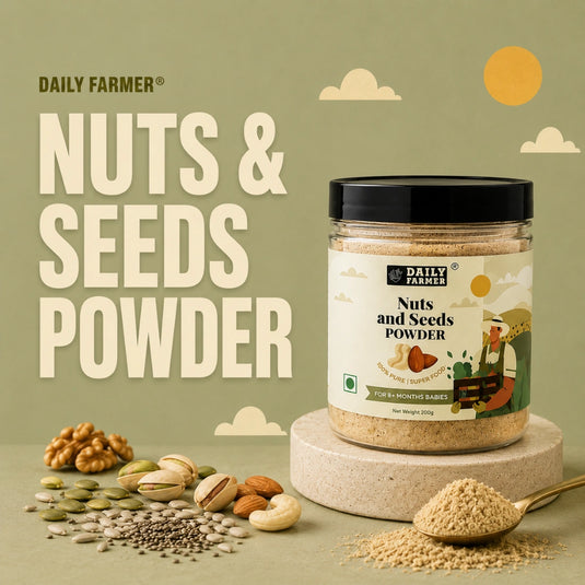Nuts & Seeds Powder for Babies (8+ Months) – 12 Super Ingredients for Growing Champions 100g