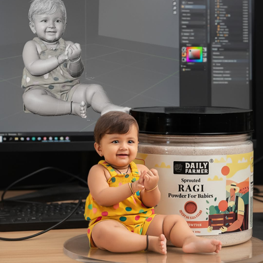 Sprouted Ragi Powder for Babies – Best First Solid Food with high Calcium