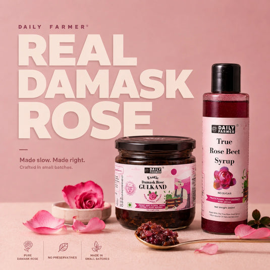 Beat the Heat Combo – True Rose Beet Syrup +  Gulkand 200g