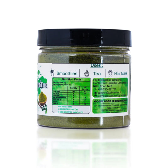 moringa leaf powder back