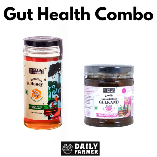 Gut Health Combo- Multi Flora Honey and Gulkand