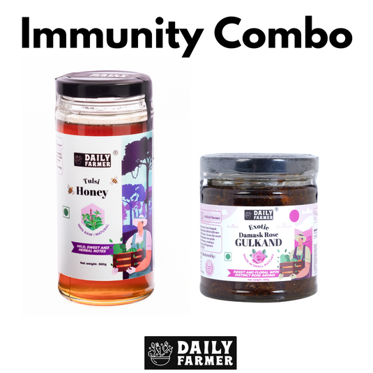 Immunity Boosting Combo- Tulsi Honey and Gulkand