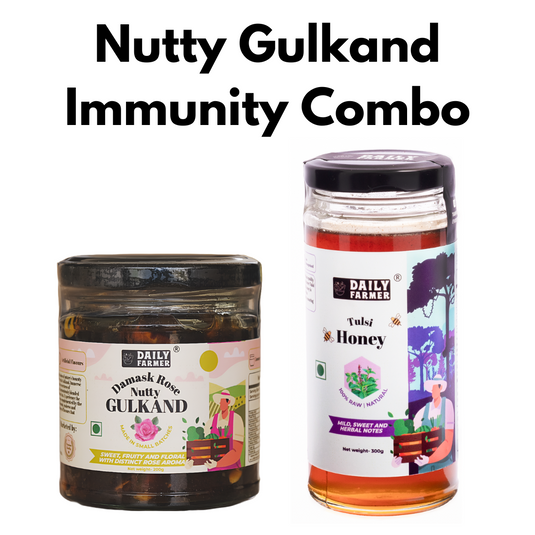 Nutty Gulkand and Tulsi honey Immunity Combo